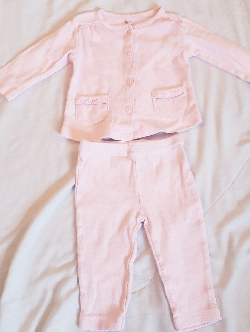 6 Month Girls Pink Outfit